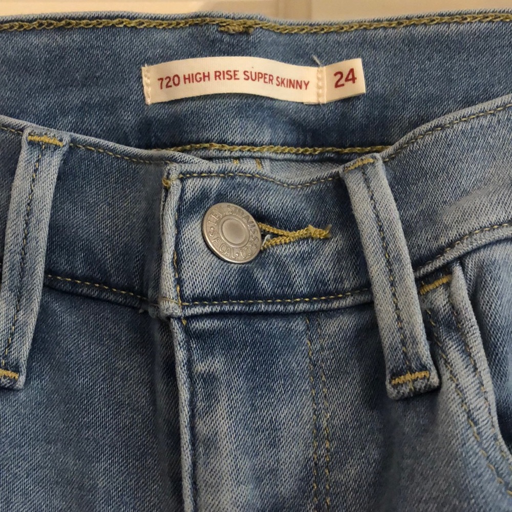 720 high rise super skinny jeans - Picture 4 of 7